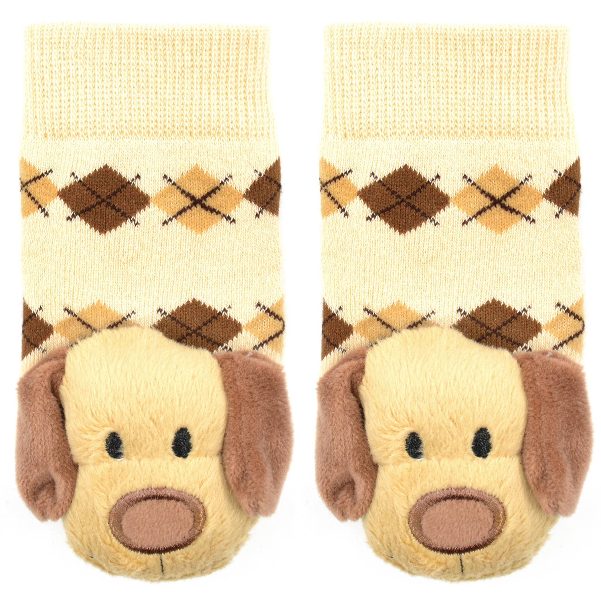 Brown Dog Boogie Toes Rattle Socks: 1 - 2 Y