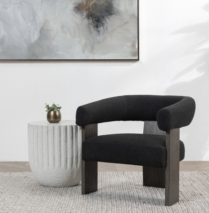 Julina - Upholstered Accent Chair - Charcoal