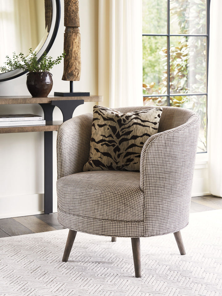 Zanzibar - Torrington Swivel Chair - Gray / Beige