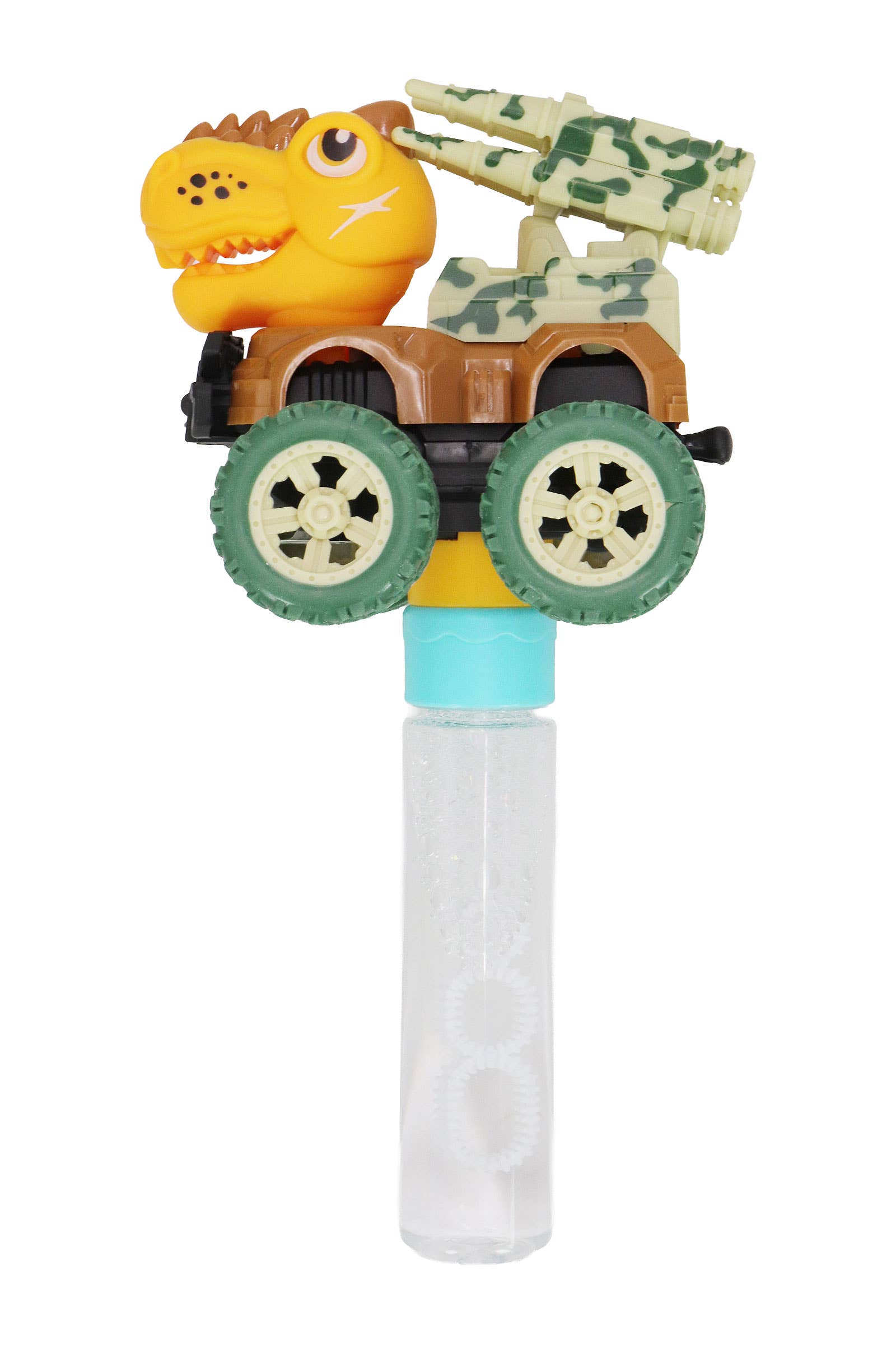 Dinosaur Wind-up Car 3 Hole Bubble Stick Wand