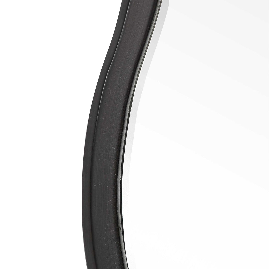 Aneta - Round Mirror - Black
