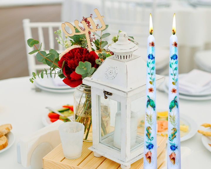 Coastal Candle Decor, Beach House Candle, Nautical Decor