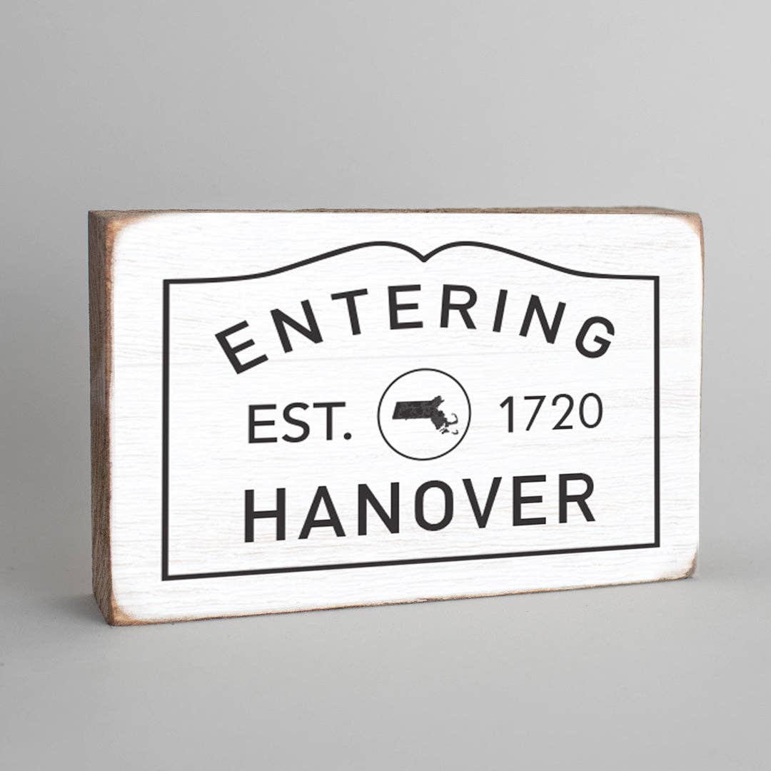 Personalized Entering Decorative Wooden Block