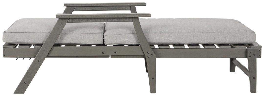 Visola - Gray - Chaise Lounge with Cushion