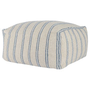 Delgada - Pouf - Natural / Blue