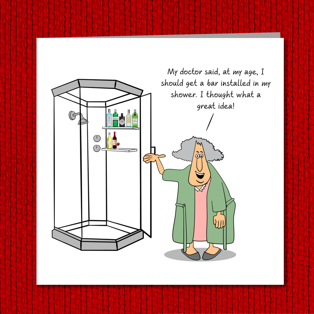 Funny Birthday card 50th 60th 70th Birthday for Wife Mum Grandmother Female Friend- Old aged age - Funny, humorous and fun