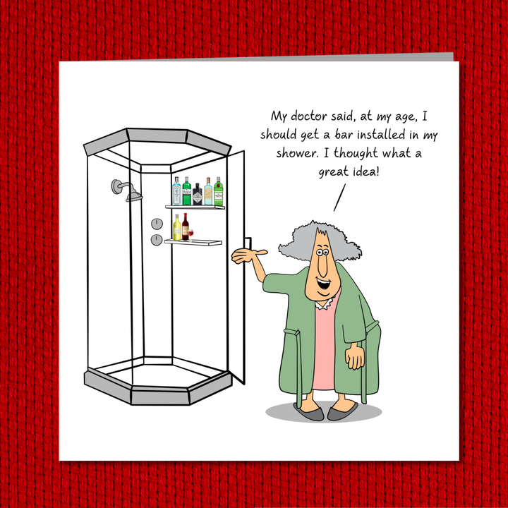 Funny Birthday card 50th 60th 70th Birthday for Wife Mum Grandmother Female Friend- Old aged age - Funny, humorous and fun