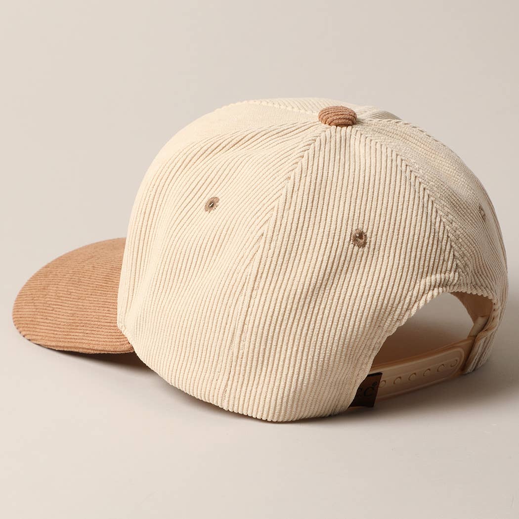 Fuck Off Disrespectfully Corduroy Trucker Baseball Cap