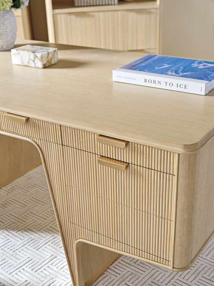 Montreux - Montreux Executive Desk - Light Brown