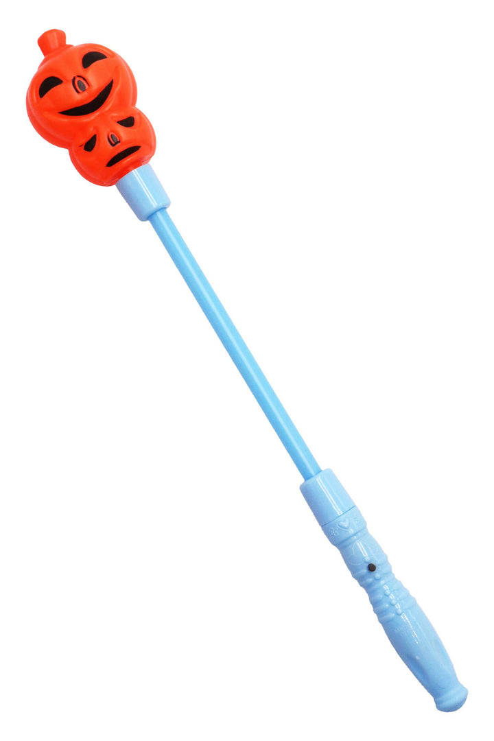 Halloween Pumpkin Skull Head Light Stick Wand: ASSORTED / ONE SIZE