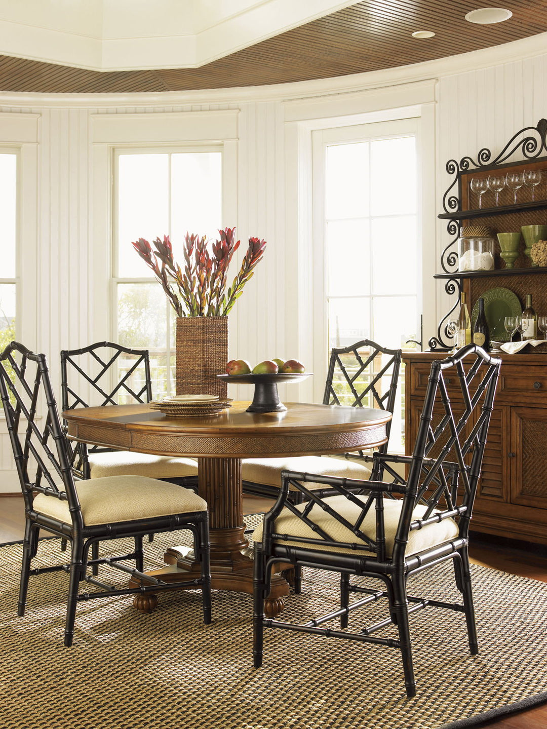 Island Estate - Cayman Kitchen Table - Dark Brown