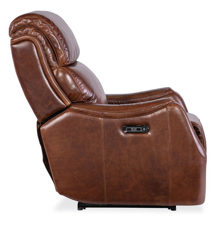 MS - Harlan Zero Gravity Power Recliner With Power Headrest - Dark Brown