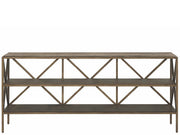 Montclair - Brindle Console - Light Brown / Dark Brown