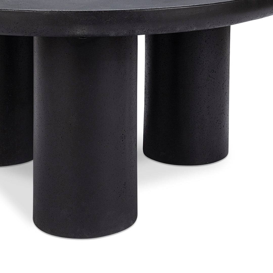 Anzio - 36" Outdoor Concrete Coffee Table - Black