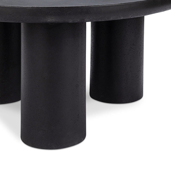Anzio - 36" Outdoor Concrete Coffee Table - Black