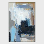 Construct - 48" x 72" Painting Art by Buddy Whitlock - Blue