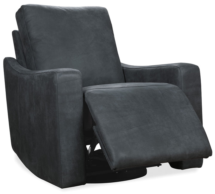 Lewis - Power Swivel Recliner - Black