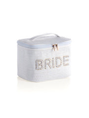 "BRIDE" COSMETIC CASE, WHITE