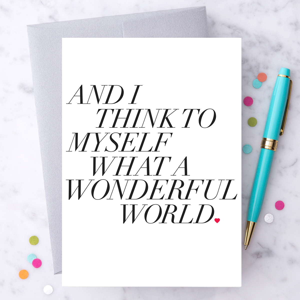 WD09 - "And I think to myself, what a wonderful world."