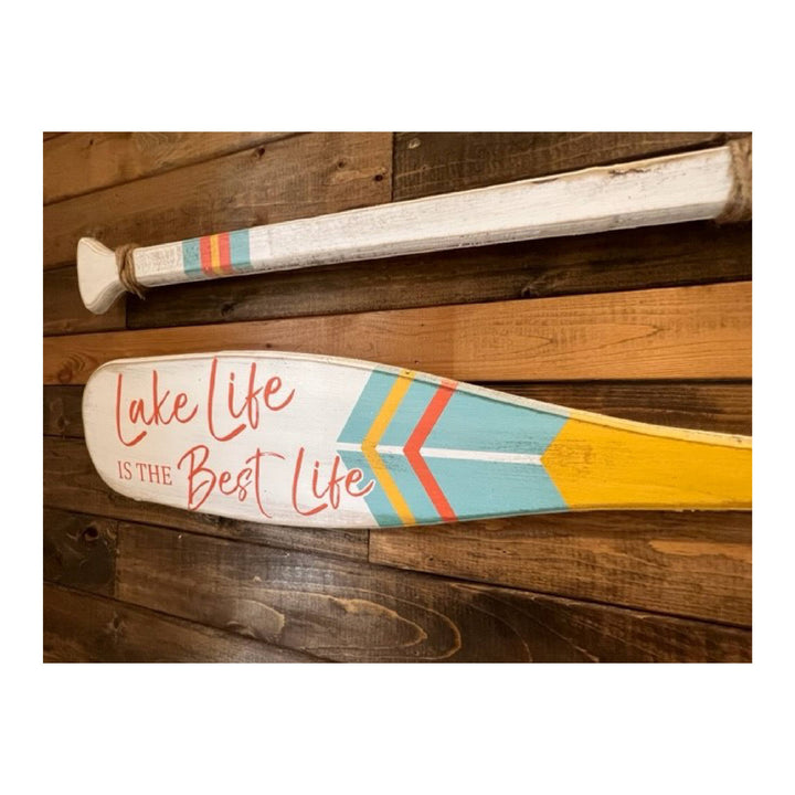 Boat Oars- Color Combination #5 2PC Set (Choose Own Text): GO JUMP IN THE LAKE