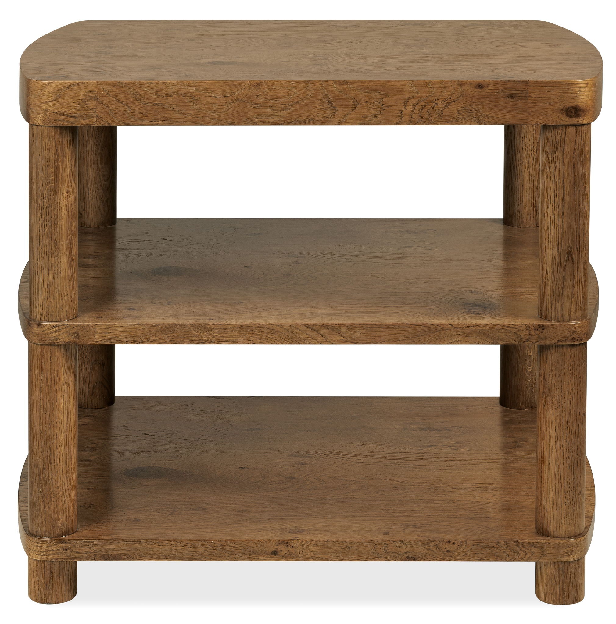 Melange - Romano End Table - Light Brown