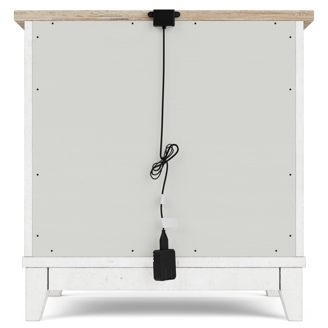 Maddox - Three Drawer Nightstand - White