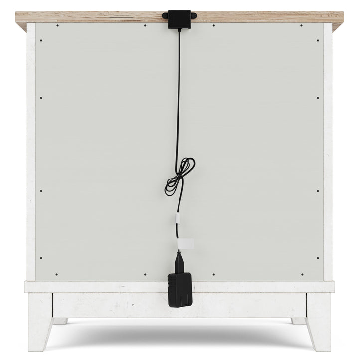 Maddox - Three Drawer Nightstand - White