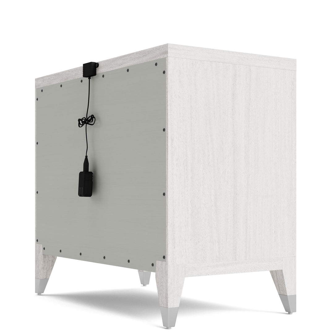 Hepburn - Three Drawer Nightstand - White