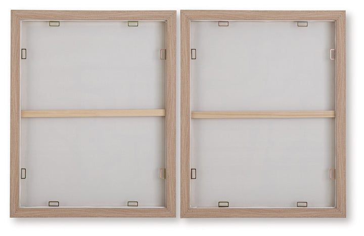 Waldett - Beige / White - Wall Art Set (Set of 2)