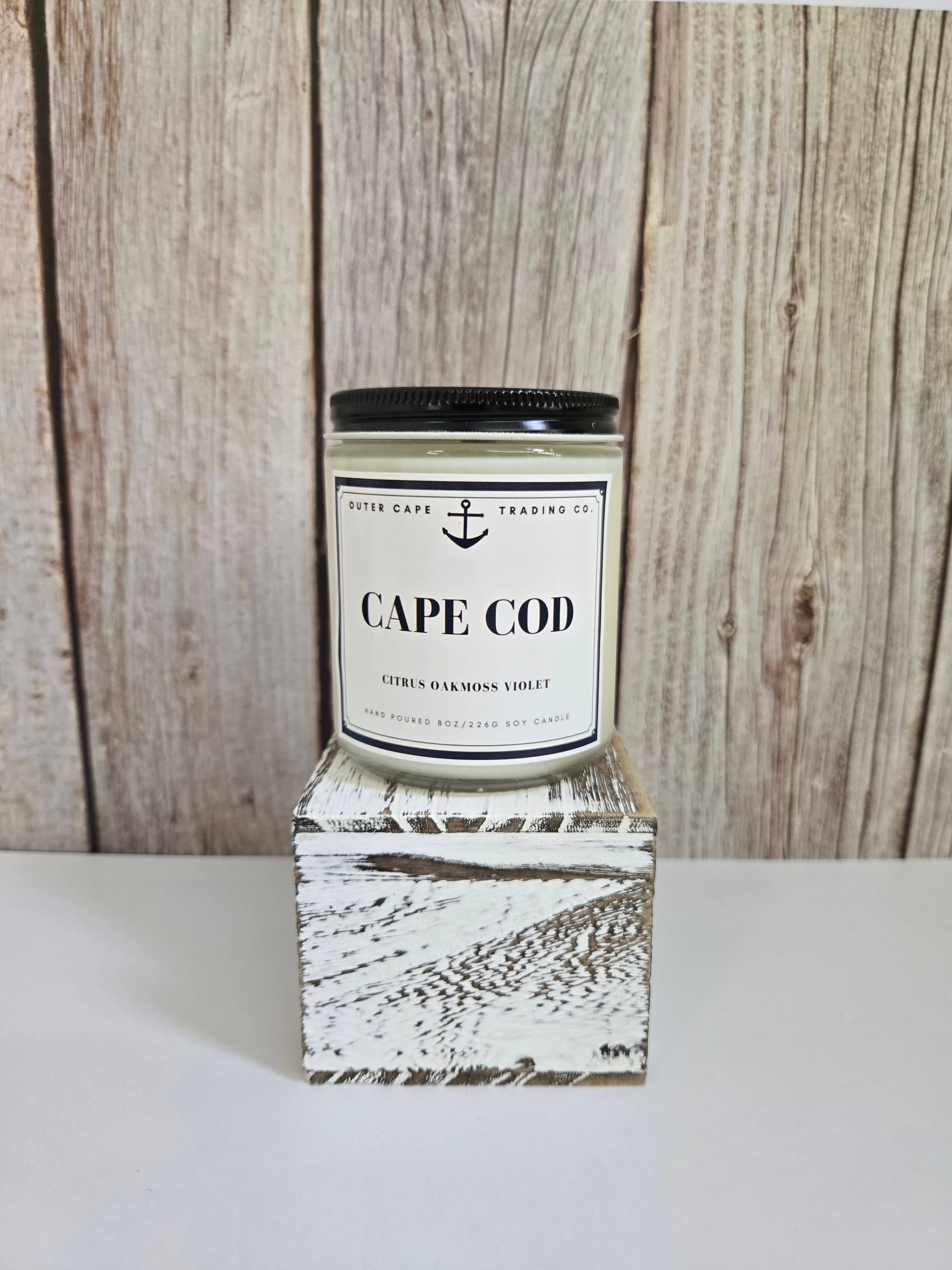 Cape Cod Soy Wax Crackling Wooden Wick Candle bulk wholesale : 8oz