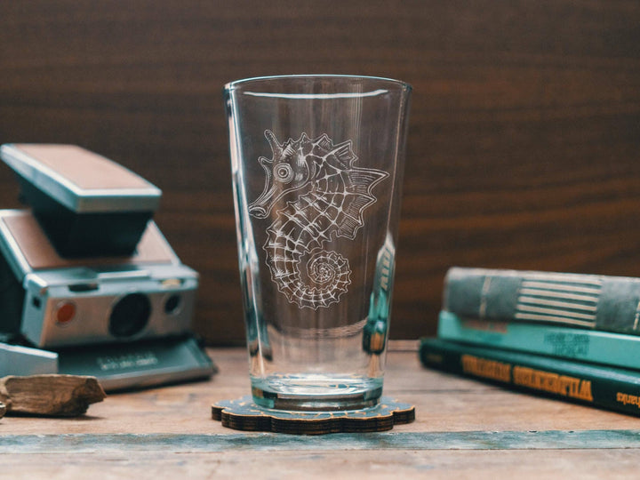 Seahorse Glasses: Stemless Wine ~ 15 oz