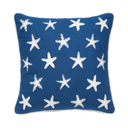 Patriotic Coastal Starfish Stars 4th Of July Throw Pillow