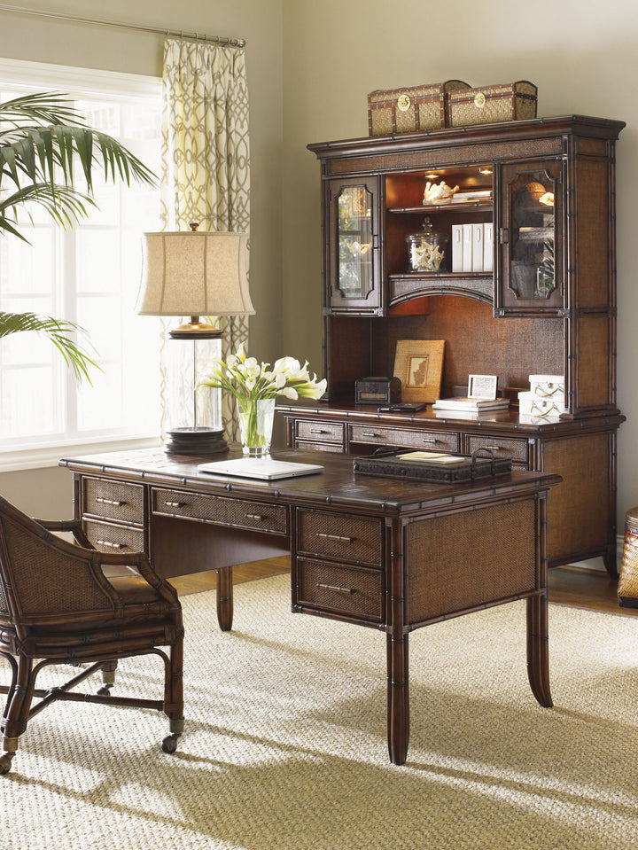 Bal Harbour - Paradise Isle Writing Desk - Dark Brown