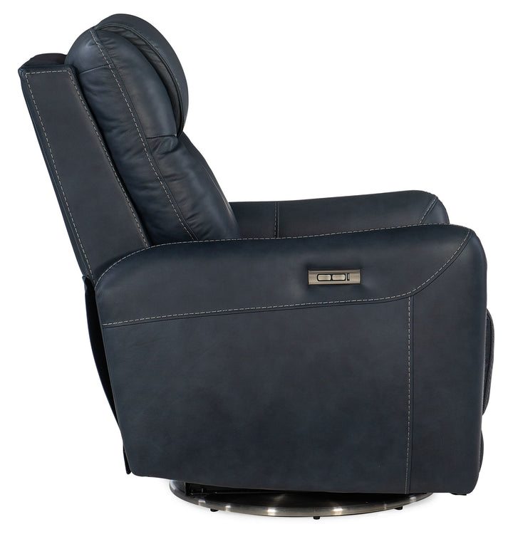 Steffen - Swivel Recliner With Power Headrest