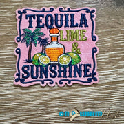 Tequila and Sunshine Leather Iron-On Patch