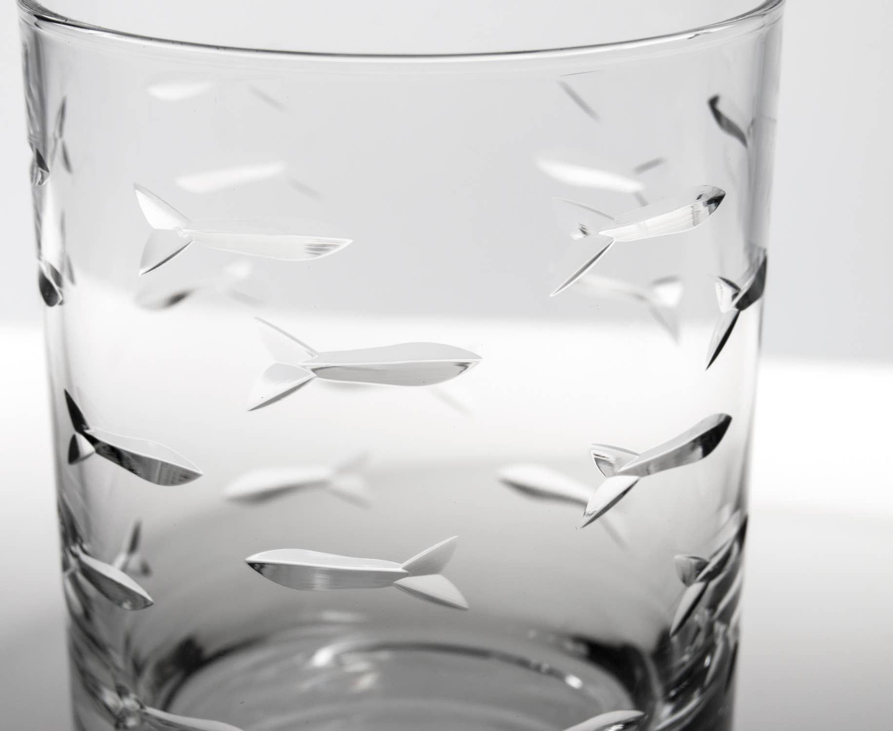 School of Fish Double Old Fashioned Glass 13oz: Case of 4