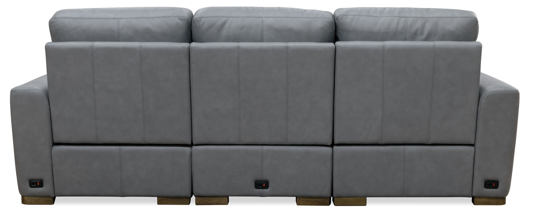 MS - Optimus Three Seat Power Sofa - Dark Gray