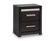 Shoralli - Two Drawer Night Stand - Black