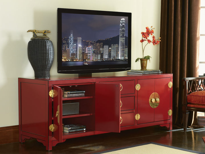 Studio Designs - Pacific Isle Media Console - Red