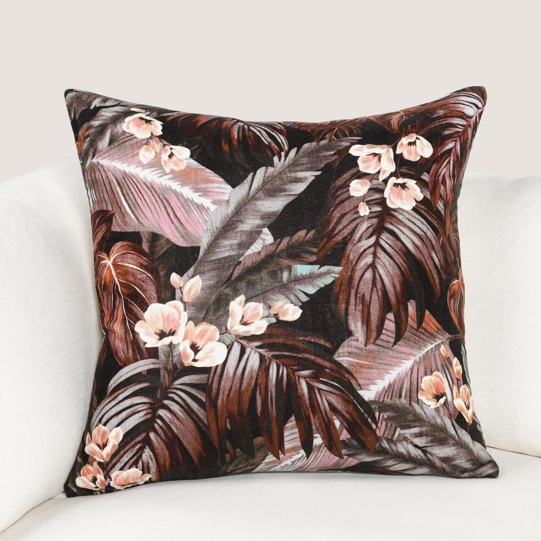 Radiant Oasis - 22" x 22" Makana Pillow - Brown