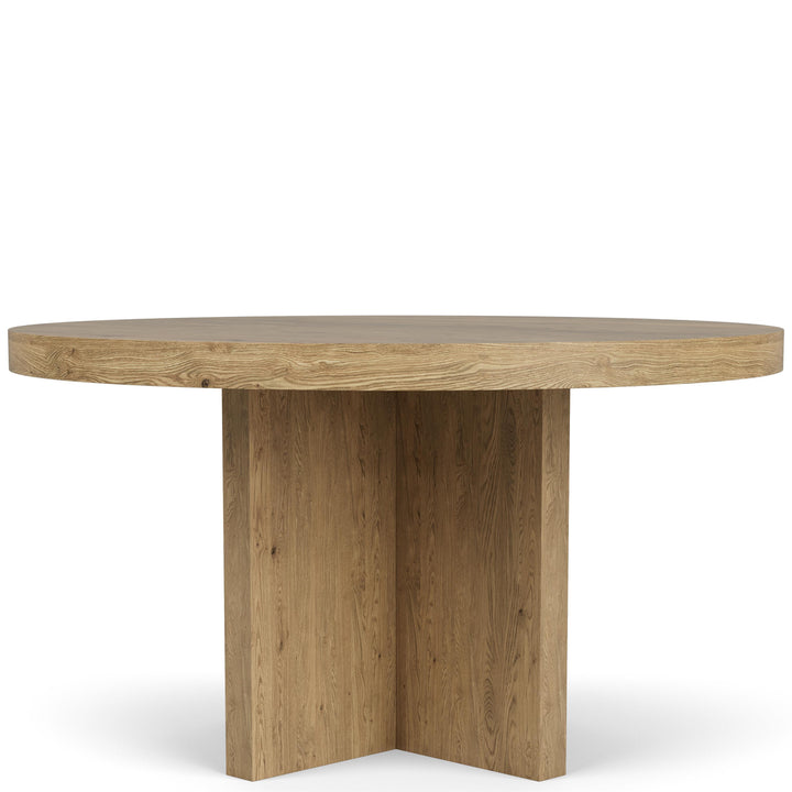 Davie - Round Dining Table - Brown