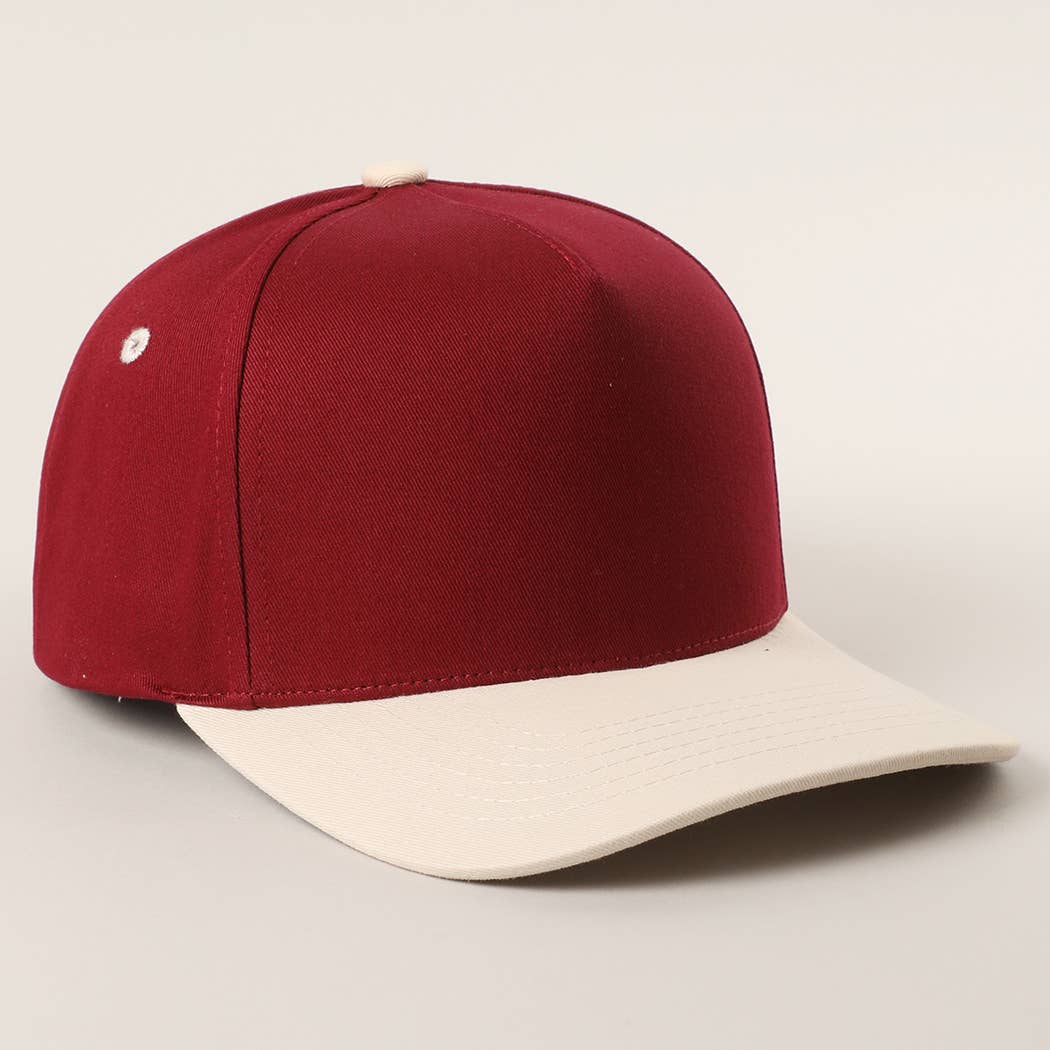 College Color Two-Tone Blank Canvas Trucker Hat