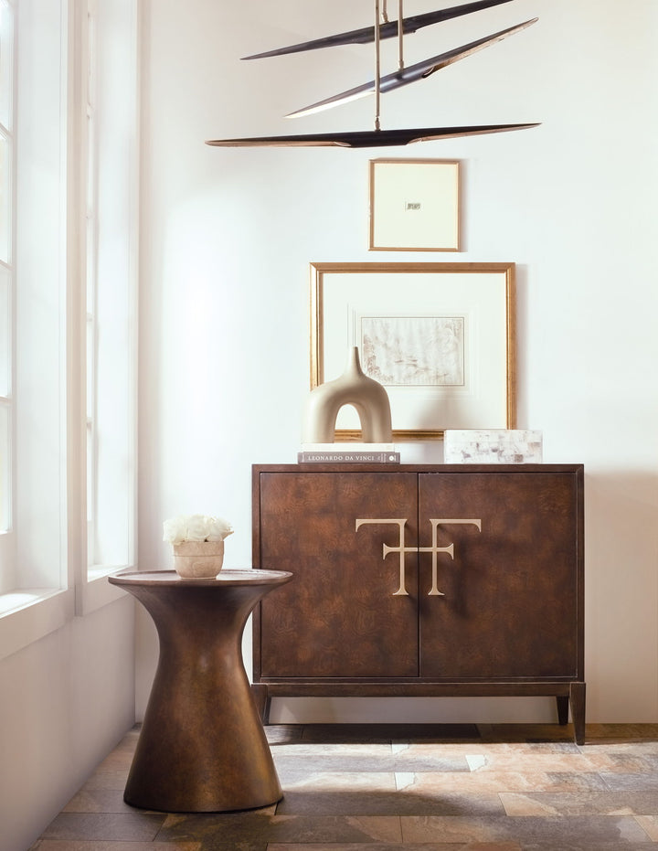 Melange - Barron Accent Table - Bronze