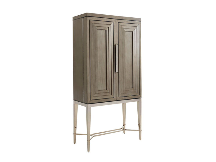 Ariana - Cheval Bar Cabinet - Dark Brown