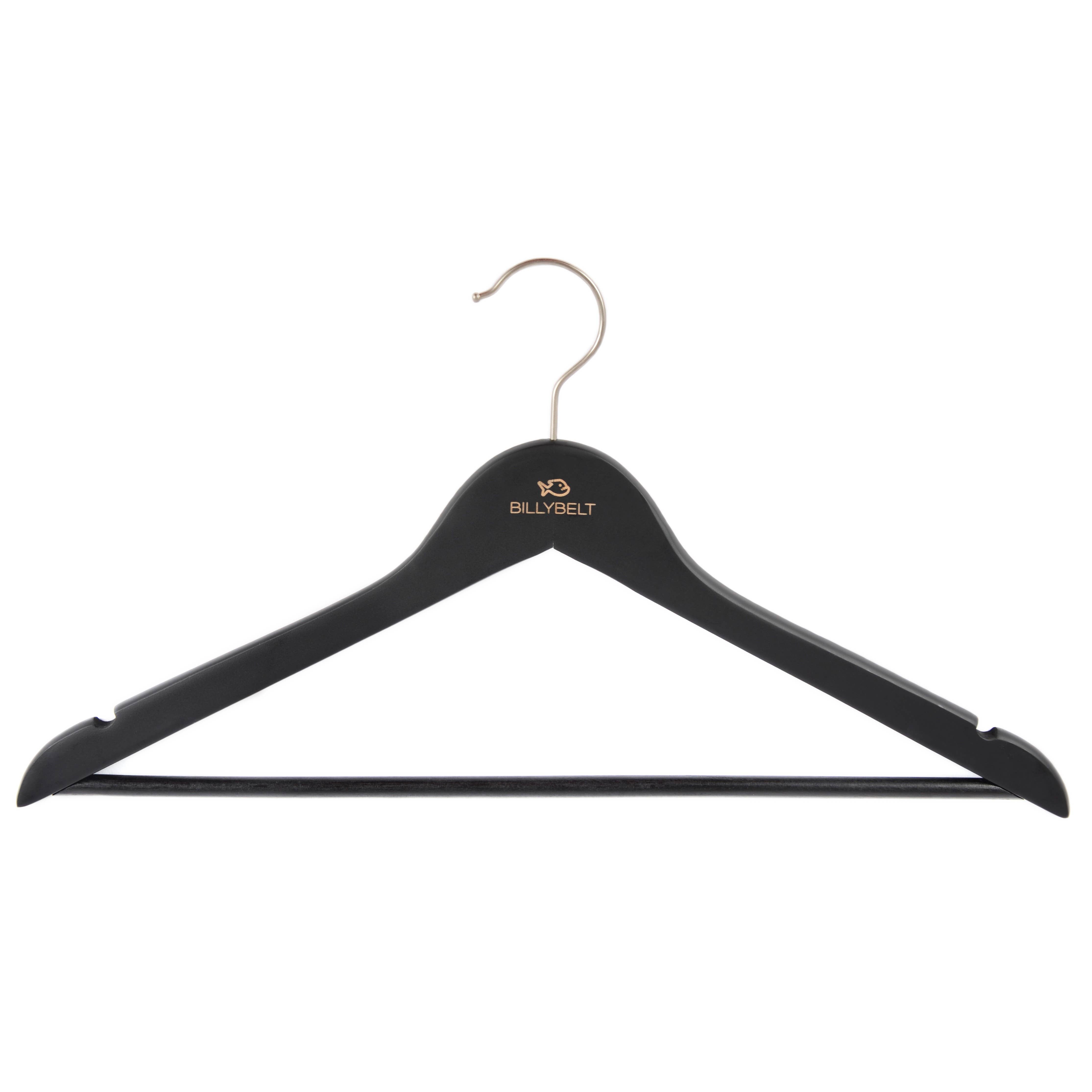 Pack of 12 Black Billybelt's Hangers: One size