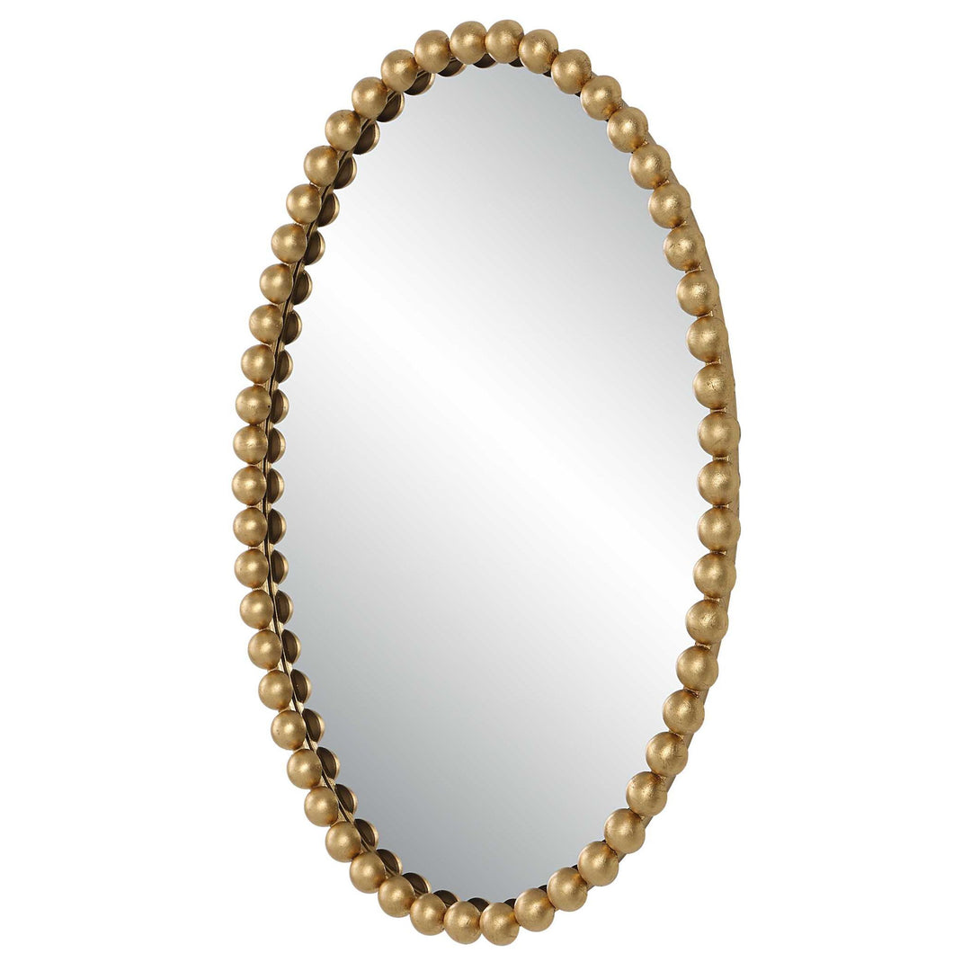 Serna - Gold Oval Mirror
