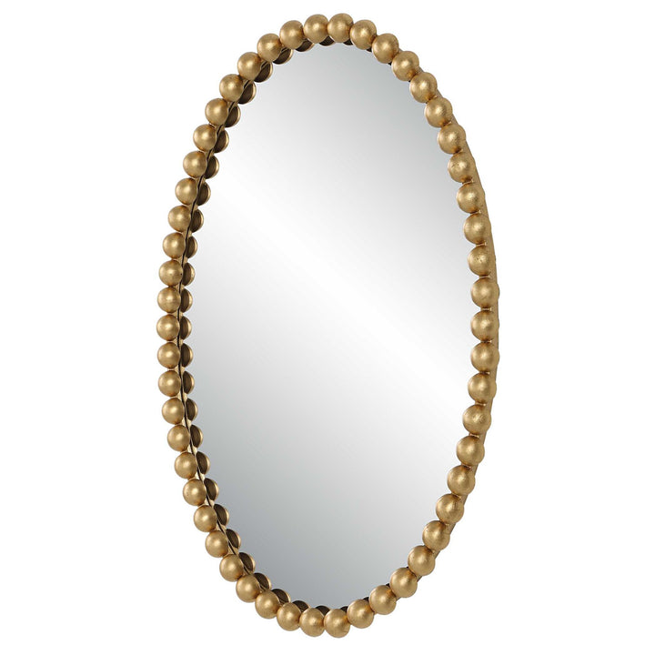 Serna - Gold Oval Mirror