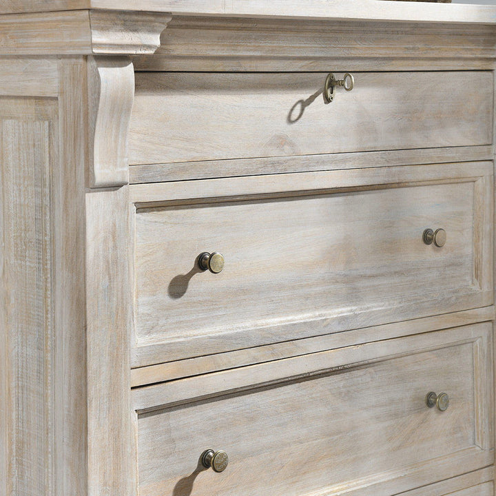 Adelaide - 6 Drawer Chest - Natural White Wash