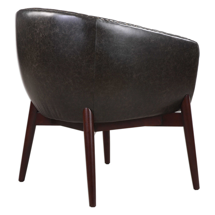 Anders - Chenille Accent Chair - Black