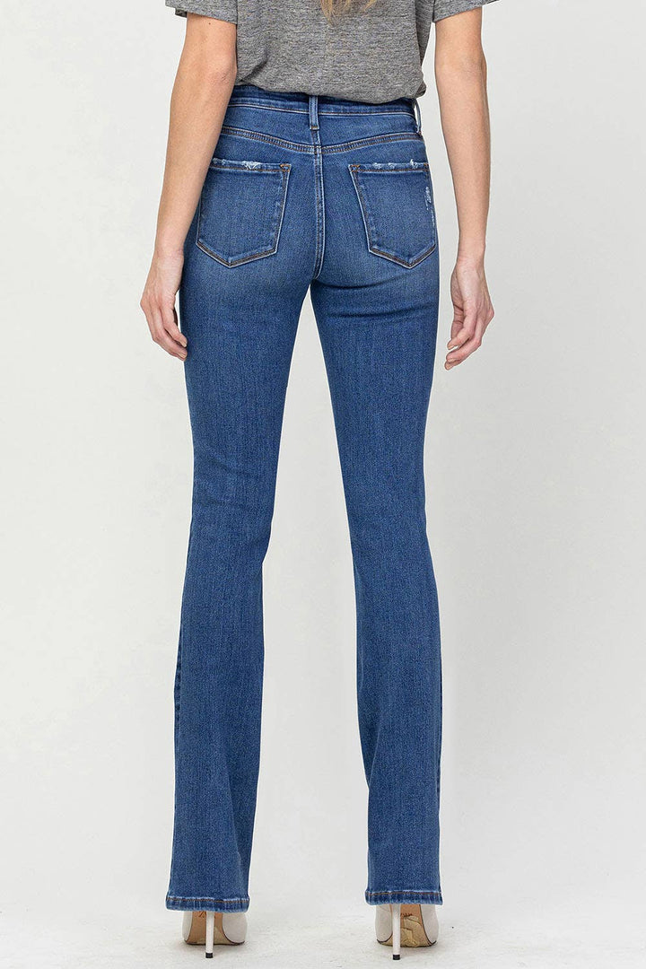 HIGH RISE BOOTCUT JEANS V3205: SHINING / 27